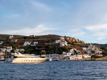 Helicopter ride from Athens to Patmos